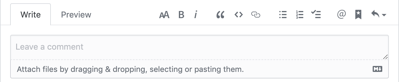 Screenshot of GitHub issue editor